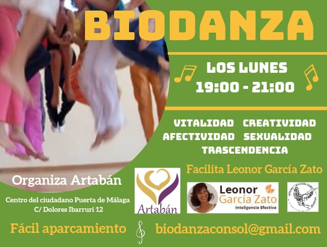 Biodanza, clases semanales en Málaga