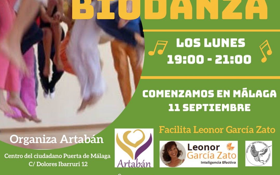 Biodanza, clases semanales en Málaga