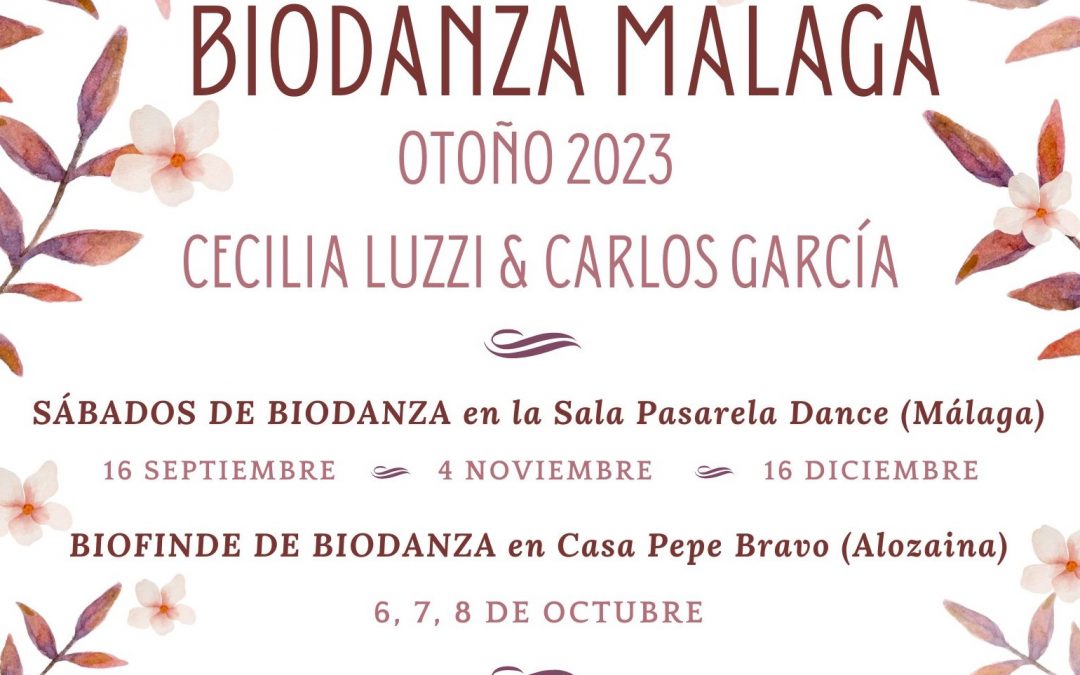 Biodanza en otoño con Cecilia Luzzi y Carlos García en Málaga